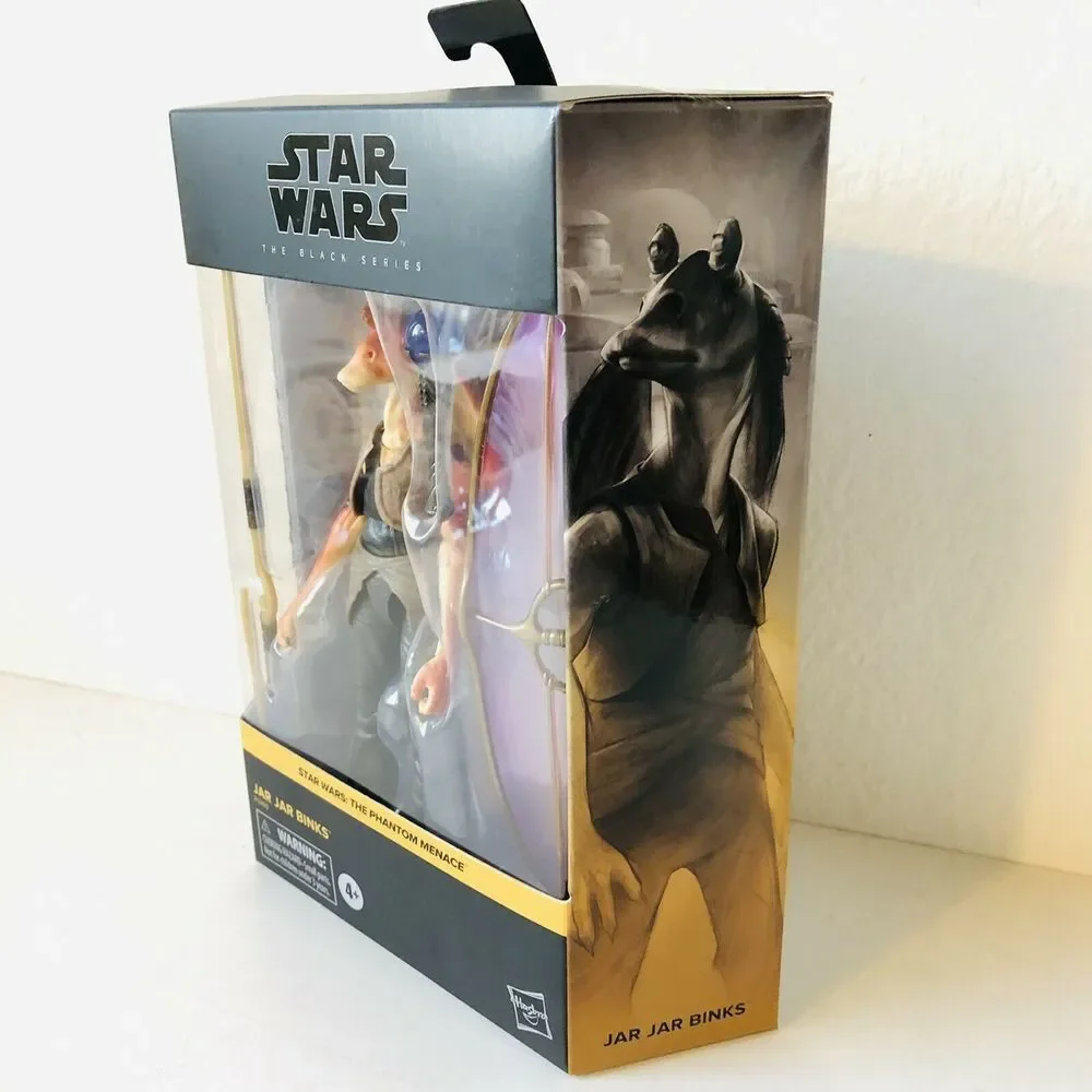STAR WARS BLACK SERIES JAR JAR BINKS 2021 DELUXE #01 THE PHANTOM MENACE IN HAND